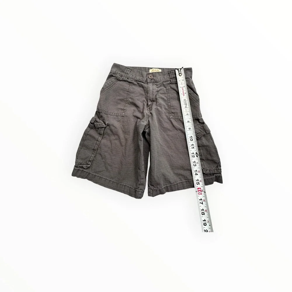 Copper Denim Cargo Shorts Boys 8 Grey 9E3275C‎ Wide Leg Utilitarian Gorpcore